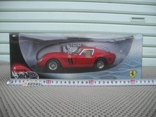 Hot Wheels Ferrari 250 GTO Red 1/18 Scale Diecast Model New