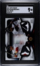2021 Topps Tribute Martinez Ortiz #DR2-MO Dual 1/1 Relics Black SGC 9
