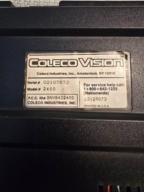 Colecovision 2400 with 2 controllers, PSU, RF Cable, and Donkey Kong Game