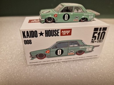 DATSUN 510 Pro #0 - KAIDO HOUSE - green - Mini GT 1:64 KHMG008 #8