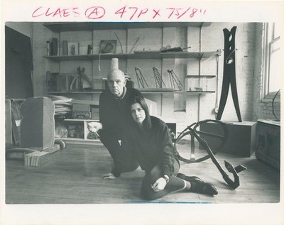 Coosje van Bruggen Claes ORIGINAL PHOTOGRAPH OF CLAES OLDENBURG AND #163137