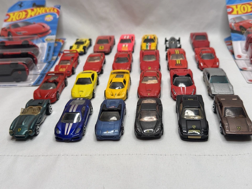 Ferrari Diecast Lot 30 Cars Hot Wheels Matchbox Vintage Rare Mix New & Loose - Image 2 of 4