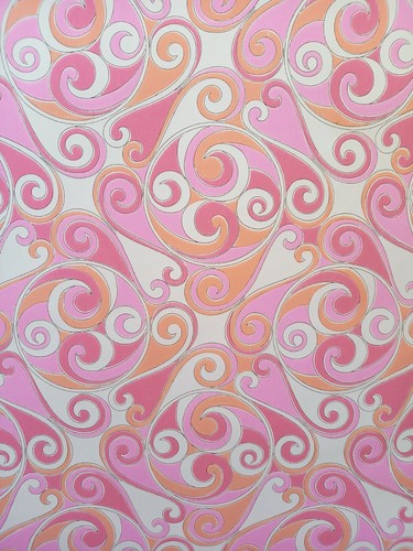 X2 60s Vintage WALFLAIR Wallpaper Rolls Groovy Psychedelic retro 70s MCM hippie - Picture 3 of 21