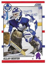 ALLAN BESTER 1990-91 SCORE CARD NEAR MINT CONDITION