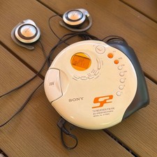 Sony S2 Sports Walkman D-FS601 Portable CD Player AM/FM/TV/Weather Radio TESTED