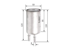 KRAFTSTOFFFILTER FÜR VOLVO V70 III (135) - BOSCH F 026 403 771