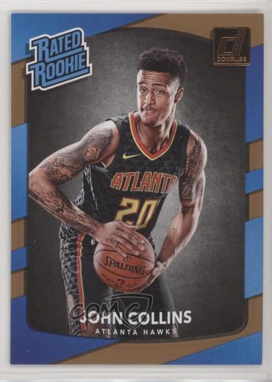2017-18 Panini Donruss Rated Rookies John Collins #182 09t8