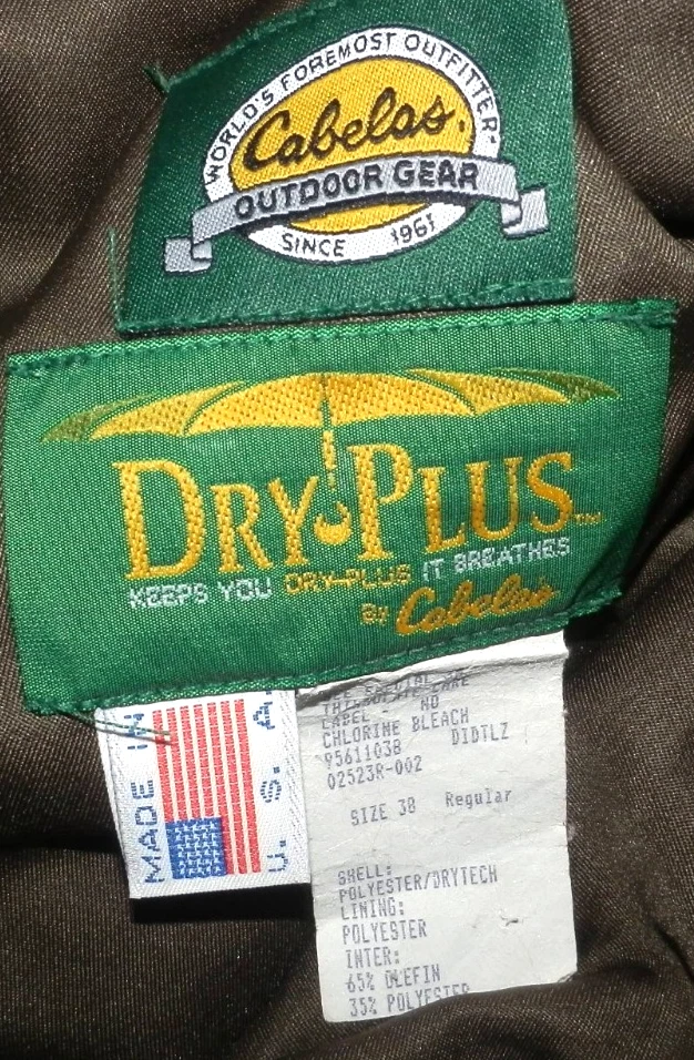 Cabela’s Dry-Plus Realtree Thinsulate Insulated Hunting Pants Mens 38x32 Vintage - Image 4 of 4