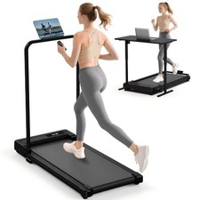 Folding Treadmill Walking Pad with Handle Bar for Home Exercise Machine