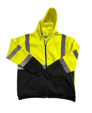 VISWERX High Visibility Safety Hoodie ANSI/ISEA 107-Reflective Stripe Men's 2XL
