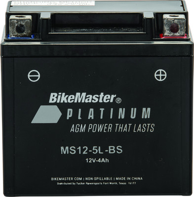 BikeMaster AGM Battery - MS12-5L-BS