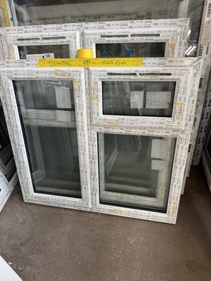 Nagelneues weißes UPVC-Fenster 1205 x 1100 mm nur 169 £