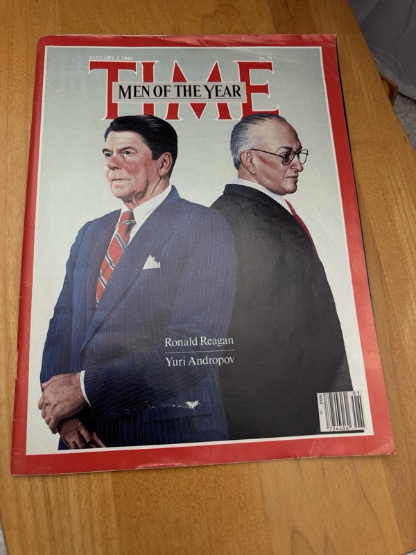 Time magazine January 2 1984 Men of the Year Ronald Reagan & Yuri Andropov