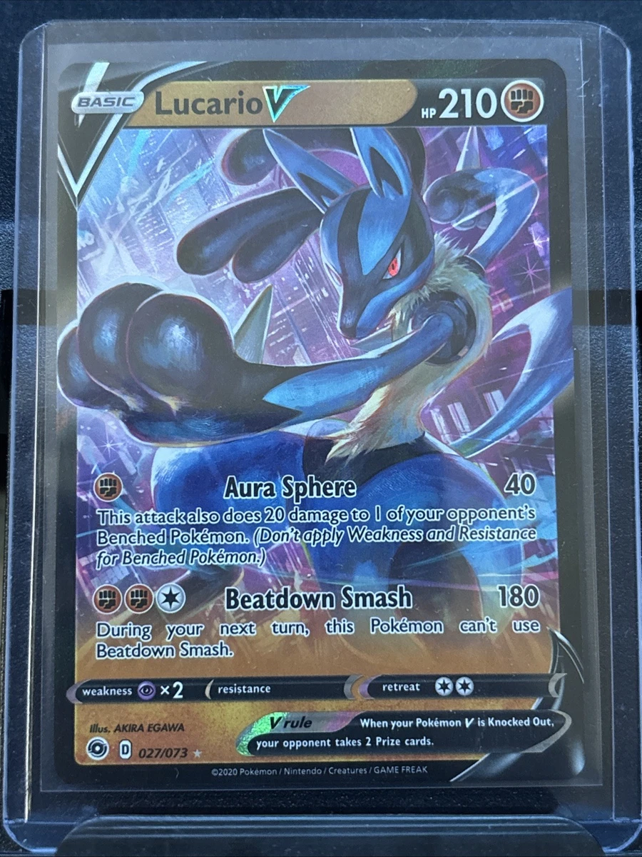 lucario v pokemon card value Amazon.com: Lucario V - 146/264 - Ultra Rare - Sword & Shield main image 0