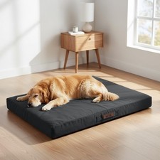 42 Inch Indestructible Chew Proof Dog Crate Bed, Orthopedic Waterproof Dog Be...