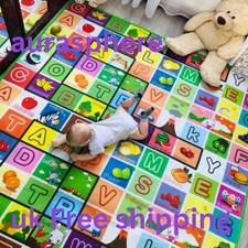 Large Baby Play Mat Kids Double Sided Crawl Educational Picnic Carpet 180cmX120
