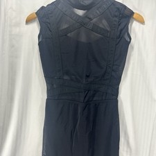 Weissman Dance Costume New Child Sz LC Sheer Leg Black Jumpsuit MT11571 