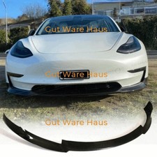 carbon front spoilerlippe ansatz schwert spoiler passt für tesla model 3 2016-20