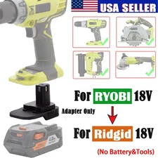 1x Adapter Converter For Ridgid 18V AEG Battery to For Ryobi 18V Cordless Tools