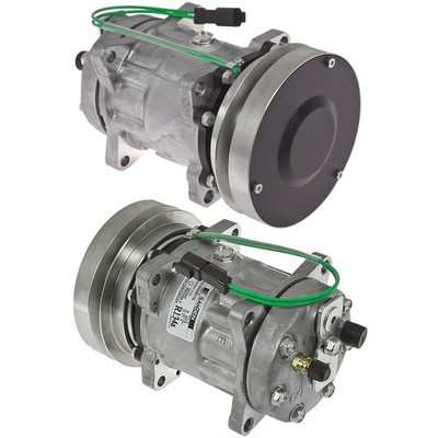 New Sanden 4479 A/C Compressor with Clutch 24V Fits: Case and New Holland