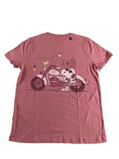 Abercrombie Kids Shirt Youth 13/14 Pink Snoopy Los Angeles Biker Club Oversized