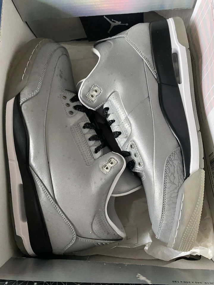 Size 10 - Air Jordan 3 5Lab3 Reflective Silver - Image 4 of 4