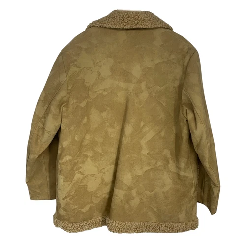 Vintage 70s Fingerhut Sherpa Lined Faux Suede Ranch Coat Mens 46 Western image 8