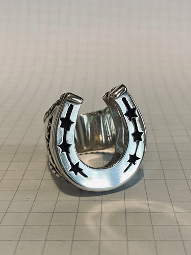 King Baby “Vintage” - Horse Shoe Ring - Size 11.5 - Silver .925