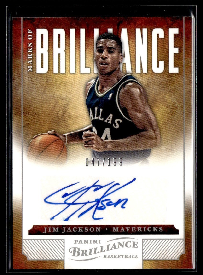 2012-13 Panini Brilliance Marks of Jim Jackson Auto 047/199 #204