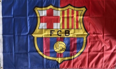 Barcelona Fahne Spanien Flag Messi Camp Nou Pique Ronaldinho
