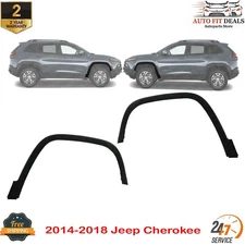 Front Fender Flare Molding Left & Right Side For 2014-2018 Jeep Cherokee