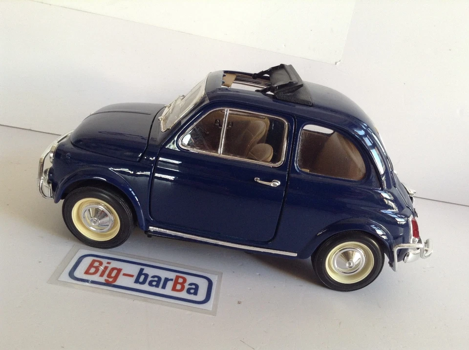 🔥Lot vintage🚗 BBURAGO FIAT 500 1/16 🔥✨STREPITOSA ✨ - Immagine 2 di 4