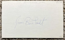 Juan Bernhardt  signed card - Mariners Yankees debut 1976 -