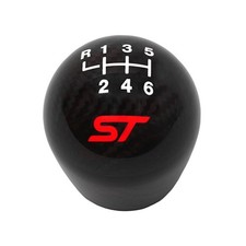 Ford Racing 2013-2018 Focus St Black Carbon Fiber 6 Speed Shift Knob