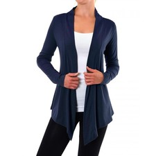 Women Soft Long Cardigan Open Front Sweater Jacket Cozy All-Season Layering Top