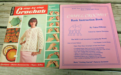 McCalls Step By Step Crochet Magazine Book 2 Beginners 1968 & Camel Crochet
