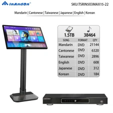 InAndOn 503MAX 22" Touch screen Karaoke Player Mix ECHO 1.5T songs
