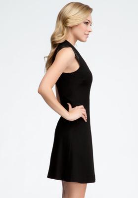 Robe BEBE Noire à Plis Avec Bretelles En Simili Cuir - Taille XXS (XX Small) - Neuf Avec étiquettes