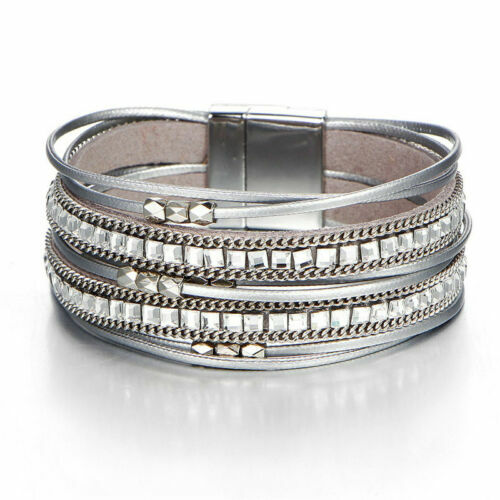 Bracciale In Pelle E Acciaio 316L Con Ancore – Marrone – Uomo – (BR207HS) Nuovo In Confezione
