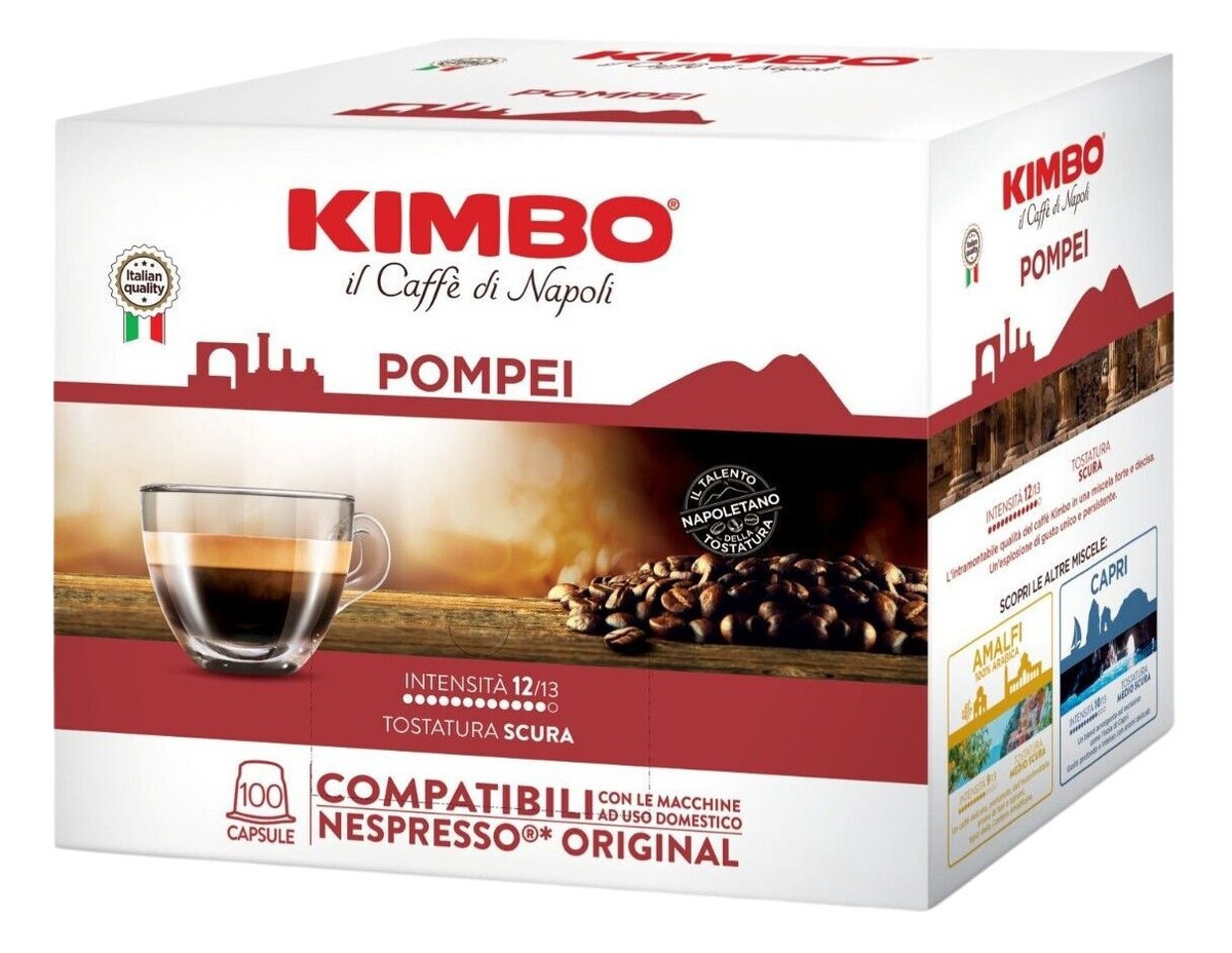 Kimbo 10 Capsules Caffe' Espresso Napoli, Compatibles Système Nespresso, 55 G