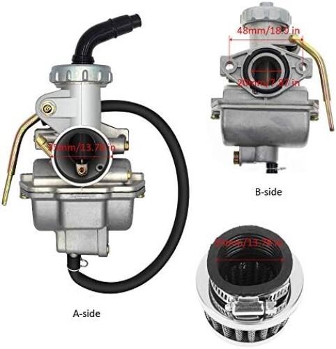 PZ20 Carburetor Carb Assy Fits For 50cc-125cc ATV 4 wheeler Go kart Dirt Bike Ho - Picture 6 of 8