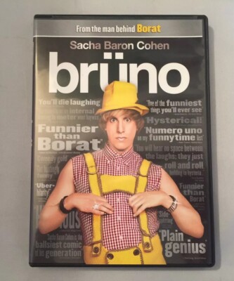Brüno Movie DVD 2009 Comedy Movie Sacha Baron Cohan Funnier Than Borat Rated R