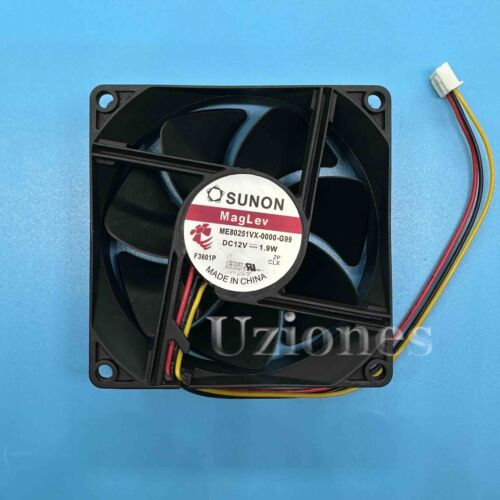 Remplacez le ventilateur de refroidissement SUNON ME80251VX-0000-G99 3 broches 12 VDC 1,9W 80*80*25 mm - Photo 1/4