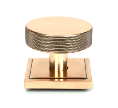 From The Anvil 46753 polierte Bronze Brompton zentraler Türknauf (eckig)