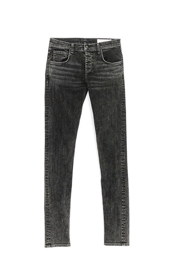 NWT Rag & Bone $250 Men's Fit 1 Skinny Led Fit Jeans In Acid Black Size: 33 - Image 3 of 4
