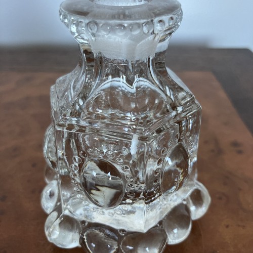 Perfume Bottles Vintage Imperial IRICE Pressed Cut Glass 7” MCM Deco TALL - Picture 13 of 13