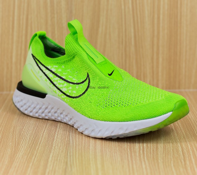 nike epic phantom react flyknit electric green