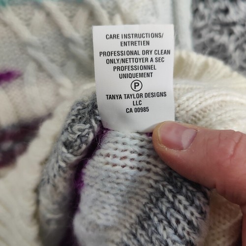 Tanya Taylor Revolve Lora Mohair Striped Cable Knit Sweater Women XS As Seen On - Picture 7 of 7