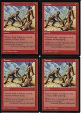 MTG: TREMOR Visions COMMON; played, Excellent condition x4