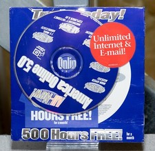 Vintage AOL Version 5.0 500 hours free new sealed AOL06
